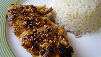 Resultat d'imatges de Pollastre cruixent amb arrÃ²s